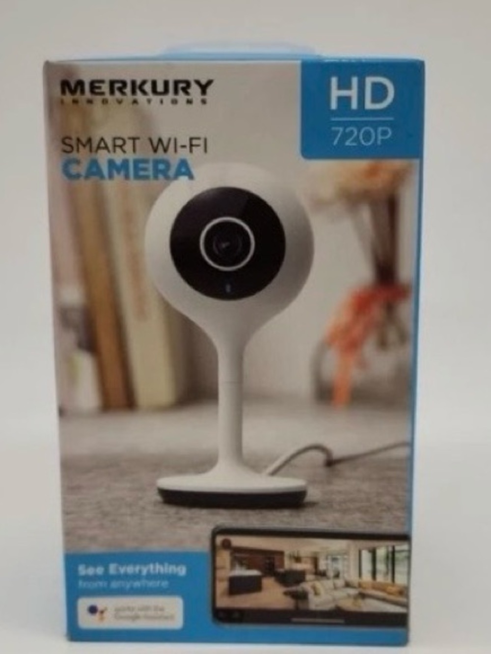 Merkury Innovations Smart Wi‑Fi Camera HD 720P – White